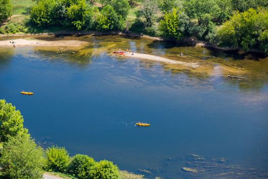 Dordogne river, view from Marqueyssac. Dordogne, France