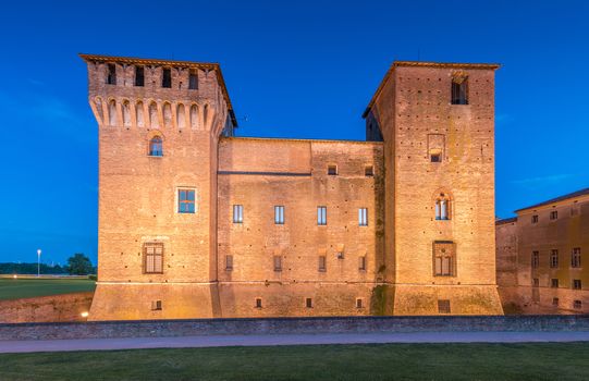 Mantua (Mantova) - July 2017, Italy: View of the Mantua Castle (Castello di Mantova) at the late evening