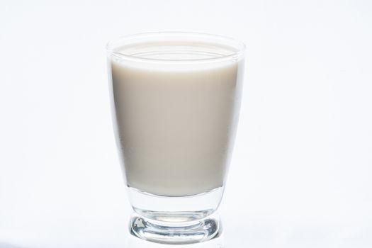 glass of milk isolated on white background, healthy drinking and calcium beverage of cow