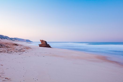 The idyllic Number Sixteen Beach at sunrise in Rye, Victoria, Australia