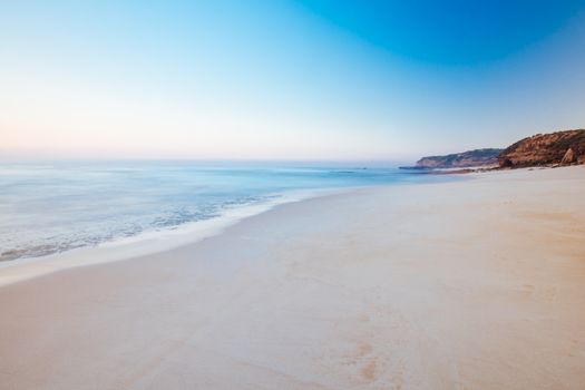 The idyllic Number Sixteen Beach at sunrise in Rye, Victoria, Australia