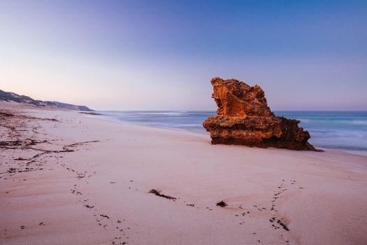 The idyllic Number Sixteen Beach at sunrise in Rye, Victoria, Australia