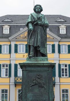 Beethoven Denkmal (unveiled 1845) bronze statue in Bonn, Germany