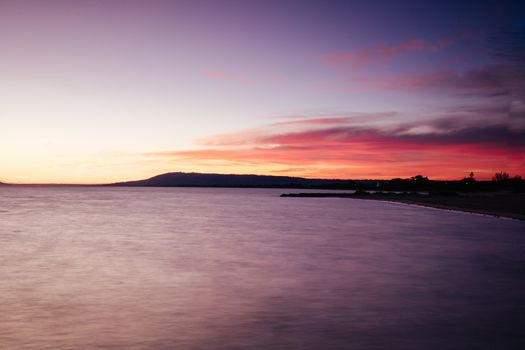 The iconic Rye Pier on a cool winter's morning at sunrise on the Mornington Peninsula in Melbourne, Victoria, Australia