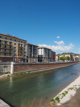 View of River Adige in Verona, Italy