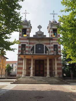 Saint Elizabeth church at Leumann workers village in Collegno, Italy