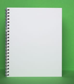 blank white note pad page with copy space