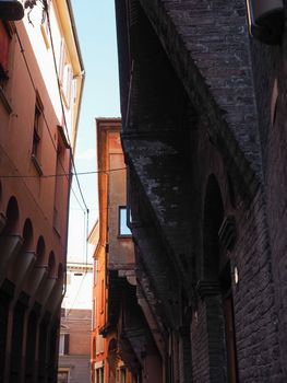 View of the old city centre in Bologna, Italy