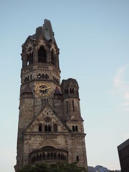 Kaiser-Wilhelm-Gedaechtniskirche (meaning Kaiser Wilhelm Memorial Church) in Berlin, Germany