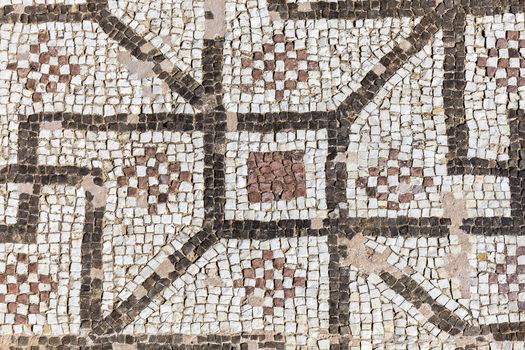 Abstract 2nd century Roman mosaic border background