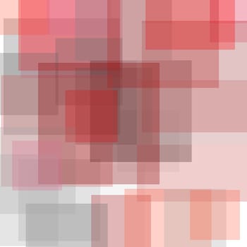 Abstract minimalist red grey illustration with squares useful as a background