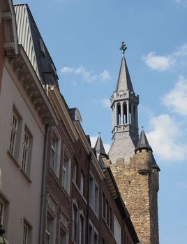 Turm der Alte Pfalzanlage (meaning Tower of the Old Palatinate) in Aachen, Germany