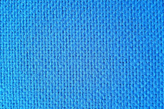 Texture of blue linen cloth. Abstract background for design.