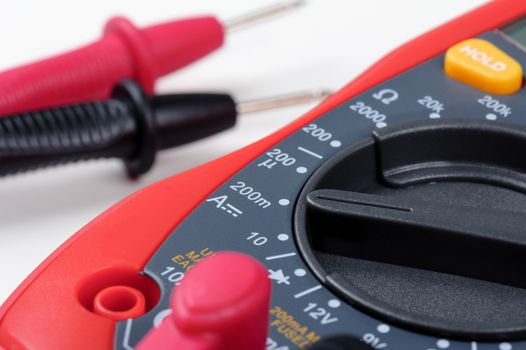 multimeter's selector switched to DC Current Measurement