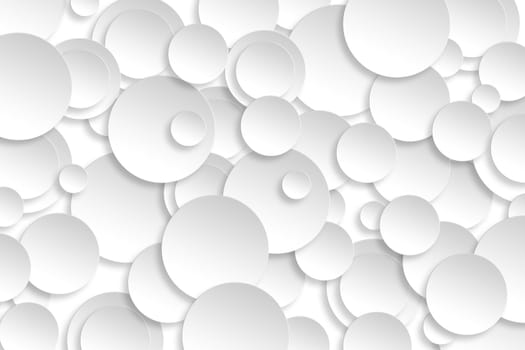 Abstract paper circle design silver background texture.