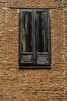 Window and walls in Old Sighnaghi, travel around Georgia