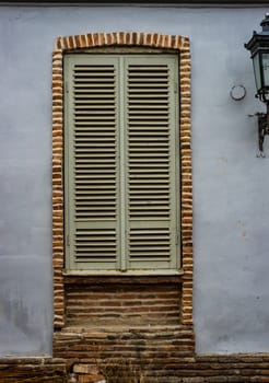 Window and walls in Old Sighnaghi, travel around Georgia