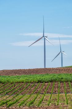  Wind turbine power at daylight 