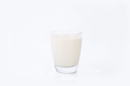 glass of milk isolated on white background, healthy drinking and calcium beverage of cow