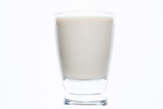 glass of milk isolated on white background, healthy drinking and calcium beverage of cow