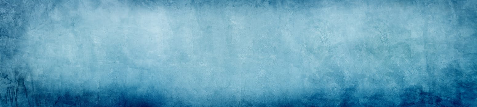 Blue soft vintage cement and horizontal ancient concrete wall background