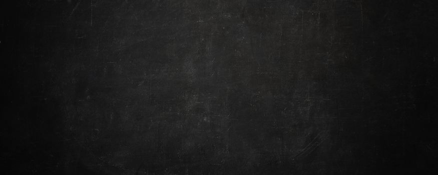 dark texture chalk board and grunge black board banner background