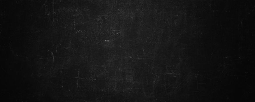 dark texture chalk board and grunge black board banner background