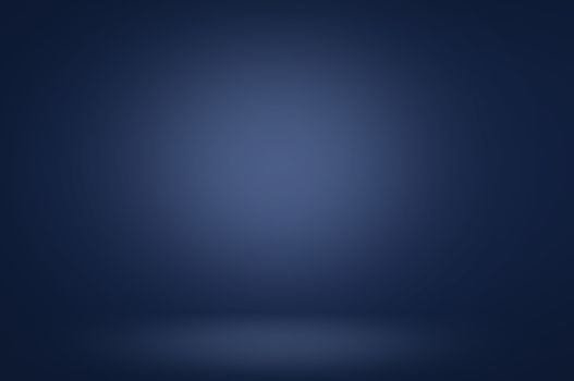 dark blue studio background, gradient  wall 