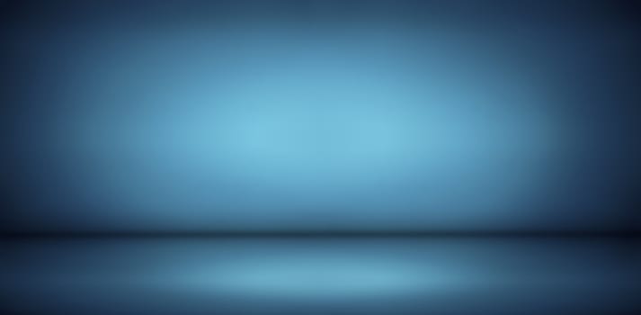 blue gradient studio and empty room background, can be used to present product