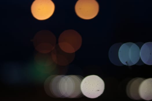 light bokeh on street and abstract background