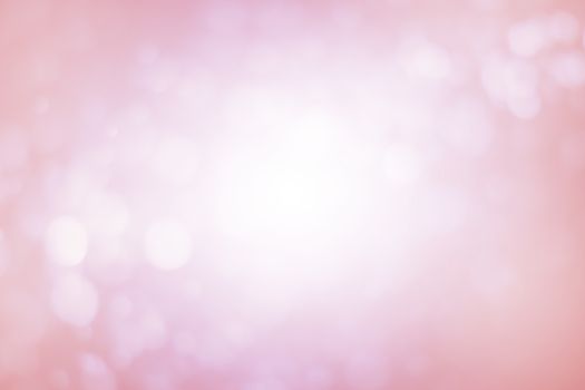Soft blur abstract pink bokeh and Christmas background, gradient celebration banner