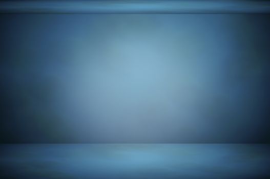 blur abstract soft  blue  studio and wall background