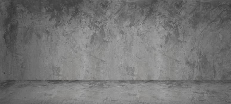 Dark and gray cement studio background for presentation product