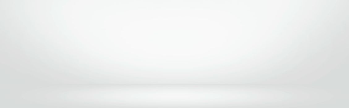 white and grey gradient wall banner, blank studio room and interior for present product