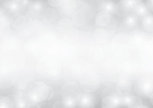 Gray white silver background bokeh glittering luxury abstract light sparkling blurred gradient