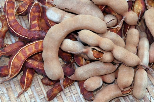 tamarind peel and tamarind, organic tamarind nature, tamarind heap