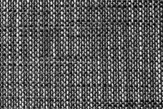 Texture of cloth material for design. Abstract background with white, black and gray threads of woven.