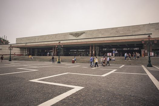 VENICE, ITALY 2 JULY 2020: Railway station in Venice