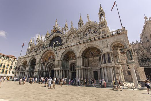 VENICE, ITALY 2 JULY 2020: Saint Mark Cathedral in Venice