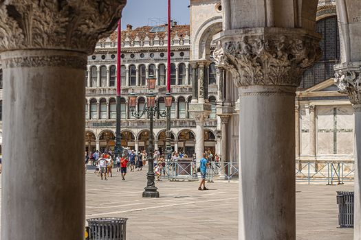 VENICE, ITALY 2 JULY 2020: Saint mark square in Venice