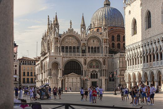 VENICE, ITALY 2 JULY 2020: Saint mark square in Venice