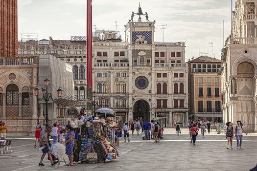 VENICE, ITALY 2 JULY 2020: Saint mark square in Venice