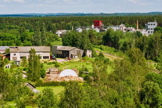 Industrial enterprises in the forest