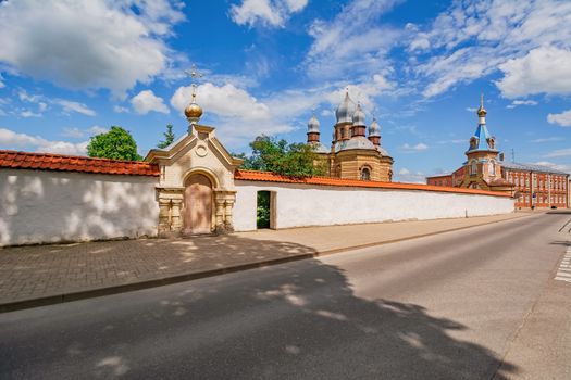 The Orthodox Church in The Holy Spirit Mens Monastery, Jekabpils, Latvia