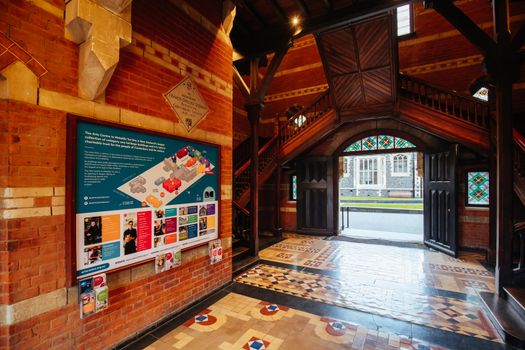 Christchurch, New Zealand - September 16 2019: The iconic and historic Great Hall at The Arts Centre in Christchurch, New Zealand