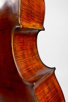 Old double bass c bout detail