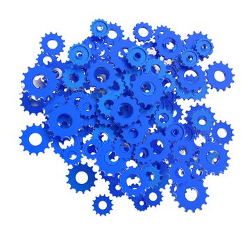 3d cog gear on white background 