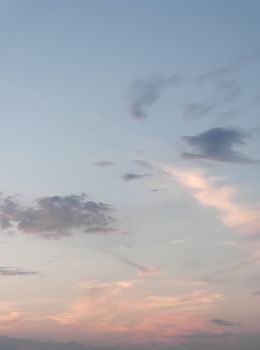 Evening beautiful sky with clouds