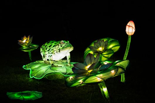 Sibiu City, Romania - 23 June 2019. The Lantern Festival a centuries-old Chinese tradition will illuminate the ASTRA Museum at the Sibiu International Theatre Festival from Sibiu, Romania.