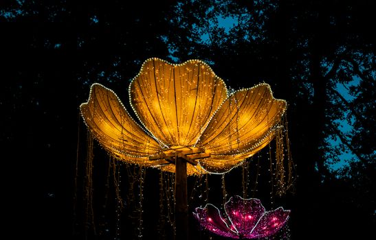 Sibiu City, Romania - 23 June 2019. The Lantern Festival a centuries-old Chinese tradition will illuminate the ASTRA Museum at the Sibiu International Theatre Festival from Sibiu, Romania.